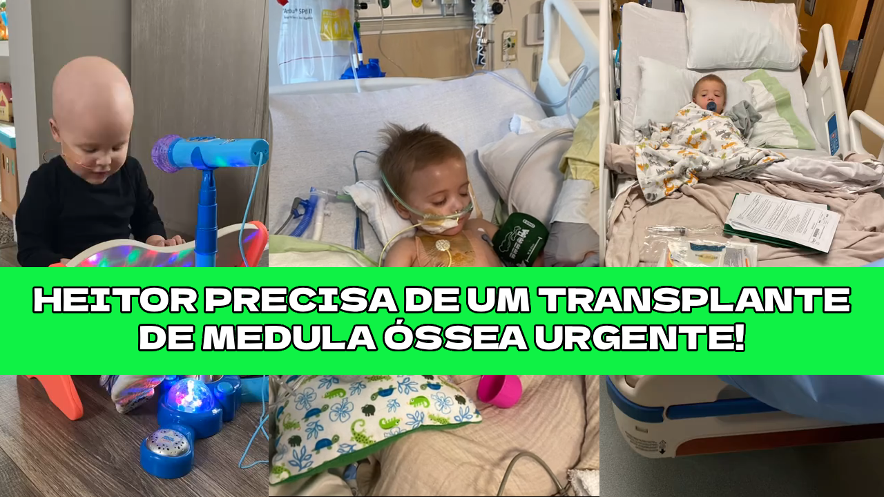 Transplante de medula óssea para Heitor! 💚
